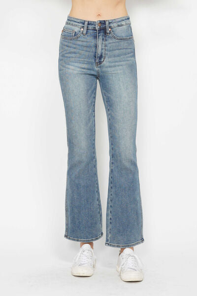 Judy Blue Plus Size Bootcut Jeans with Tummy Control & Embroidered Pockets – Stylish Women’s Denim | Trandify deal