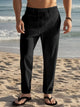 Breathable Relaxed Fit Pants for Big & Tall Men – Stylish Lounge Wear with Pockets