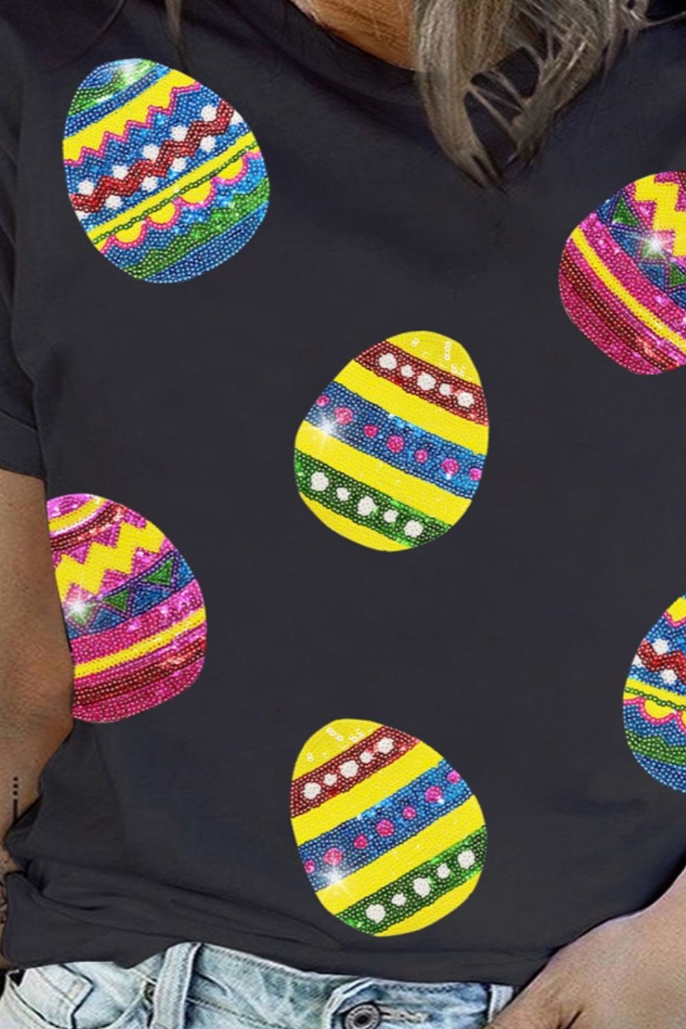 Plus Size Easter Round Neck Short Sleeve T-Shirt Trandify deal
