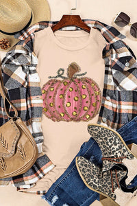 Pumpkin Round Neck Short Sleeve T-Shirt - Trandify Deal