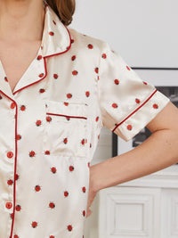 Contrast Piping Pocketed Top and Pants Lounge Set Trandify deal