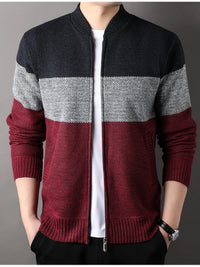 Trendy Men’s Color Block Sweater – Regular Fit & Comfortable Fabric