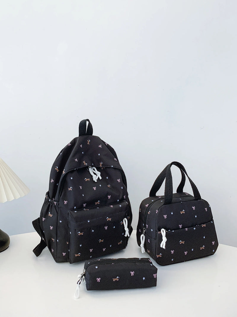 Matching daisy clutch and tote set – 3-piece boho women’s bags