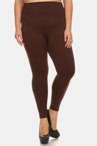 Yelete Full Size Seamless Fleece Lined Leggings Trandify Deal