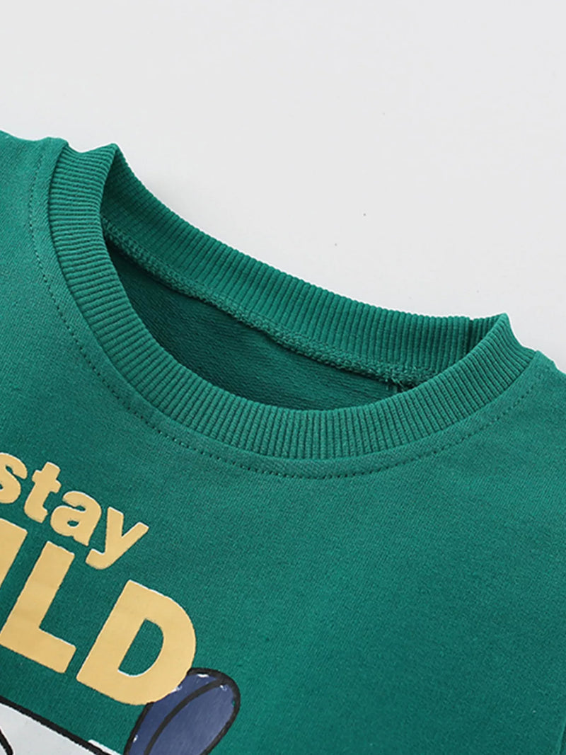 Kids Graphic Sweatshirt | Soft Round Neck Jumper