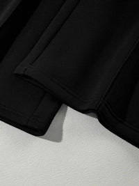 Women's Zip Up Jogger Set in Black on model showing pockets