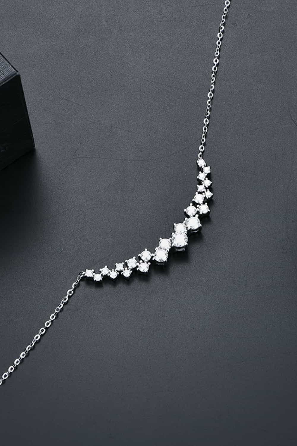 1.64 Carat Moissanite 925 Sterling Silver Necklace Trandify Deal