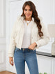 Pocketed Long Sleeve Cropped Hooded Winter Coat Trandify Deal