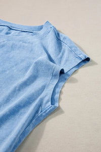 Round Neck Short Sleeve Top and Shorts Set Trandify Deal
