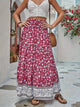 Full Size Tiered Printed Elastic Waist Skirt Trandify deal