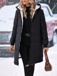 Plus Size Zip Up Hooded Winter Coat Trandify deal