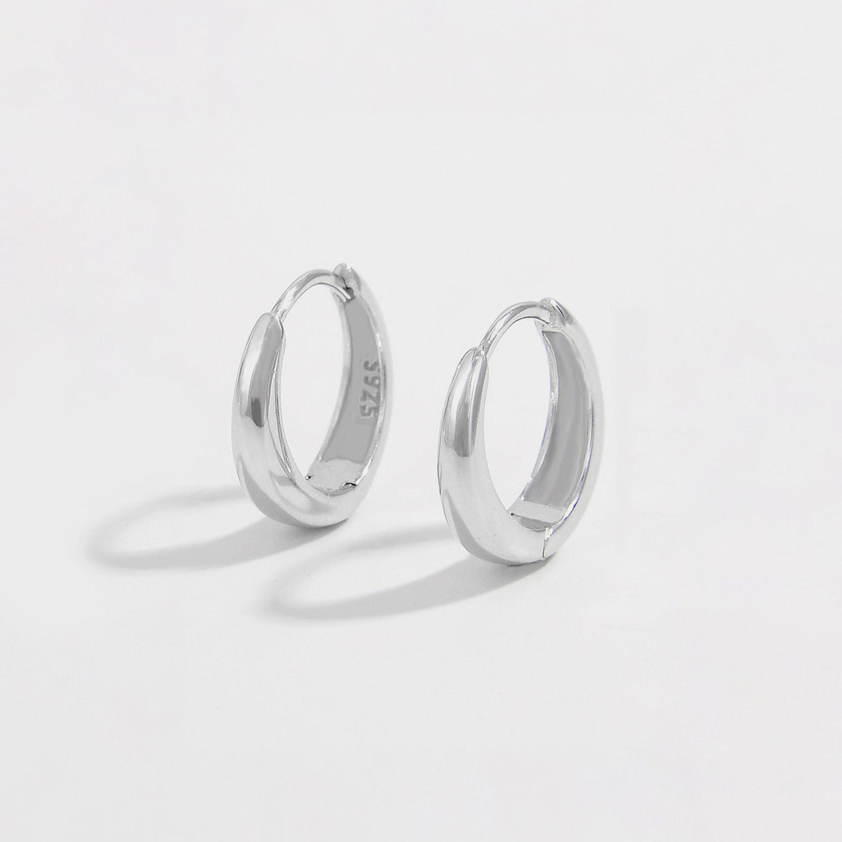 925 Sterling Silver Huggie Earrings Trandify Deal