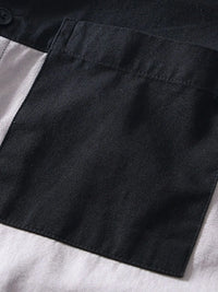 Men's Plus Size Color Block Button-Up Shirt – Trendy Casual Wear