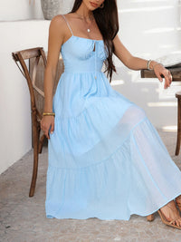 Boho Smocked Maxi Dress for Women – Summer Beach Dress – TrandifyDeal USA