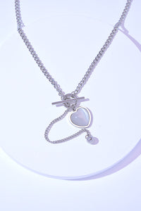 Titanium Steel Heart Necklace Trandify deal