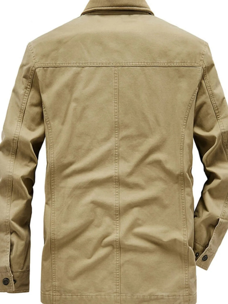 Big & Tall Men's Hooded Jacket – Breathable & Trendy Zip-Up Design