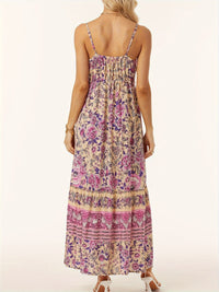 Printed Scoop Neck Midi Cami Dress Trandify deal