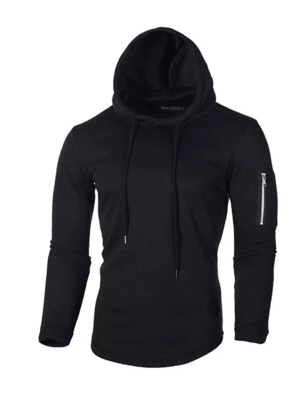 Men's Plus Size Slim Fit Hoodie | Long Sleeve Cotton Blend Pullover
