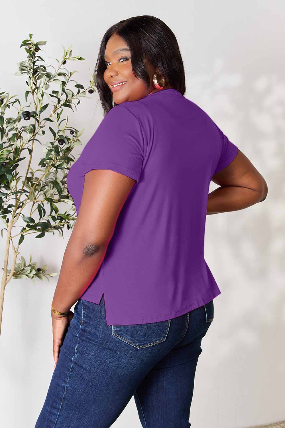 Basic Bae Full Size Round Neck Short Sleeve T-Shirt Trandify deal