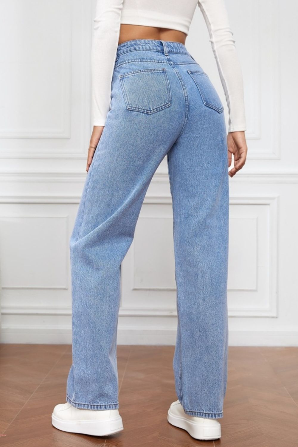 High Waist Straight Jeans Trandify deal