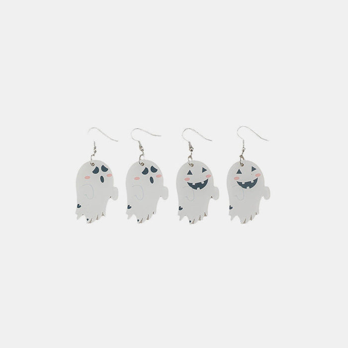 2 Piece Alloy Acrylic Ghost Dangle Earrings Trandify Deal