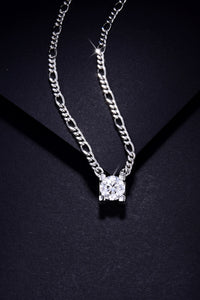 2 Carat Moissanite 925 Sterling Silver Pendant Necklace Trandify Deal