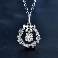 0.5ct Moissanite Pendant Necklace in Sterling Silver