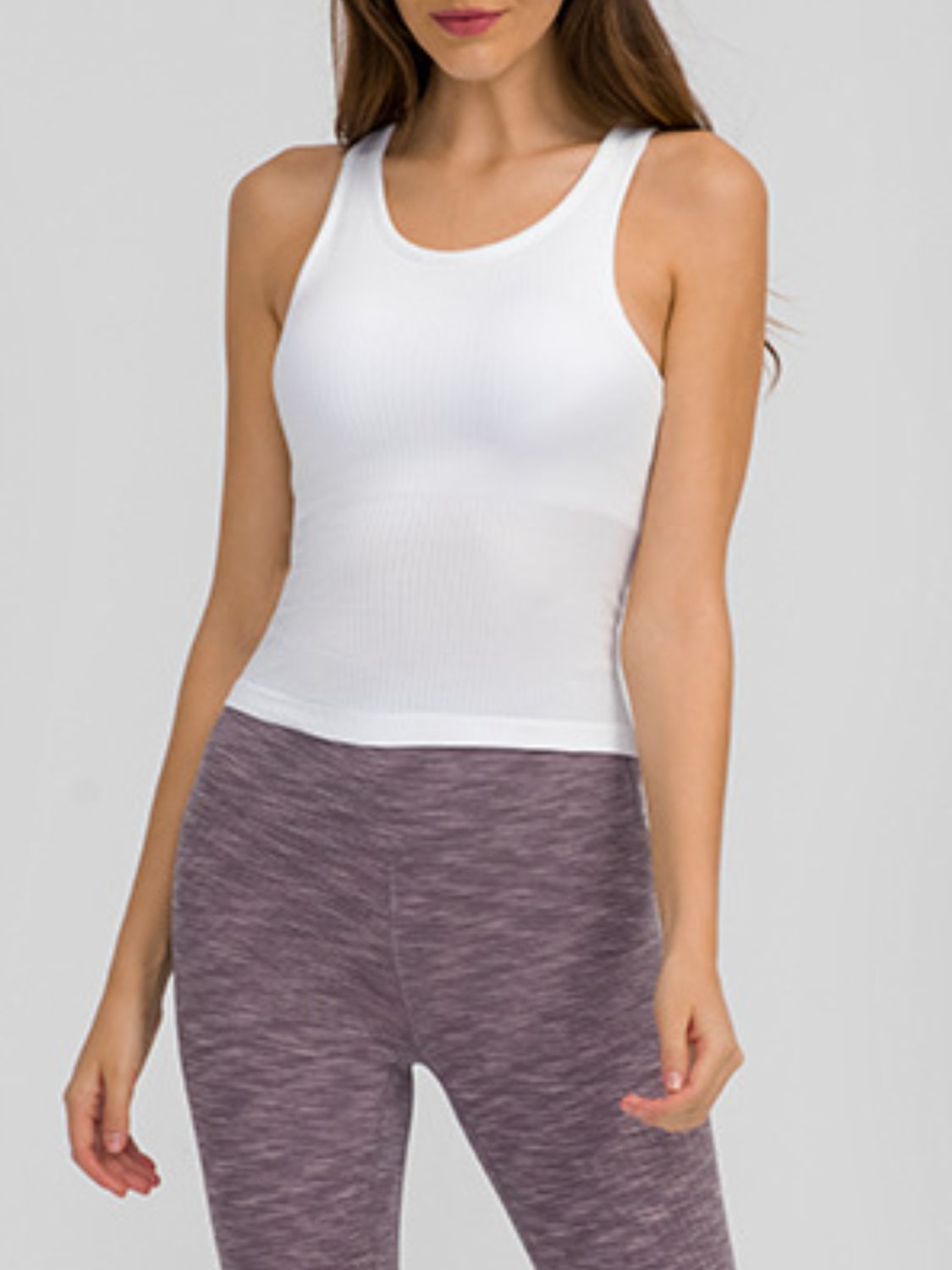 Millennia Round Neck Racerback Active Tank Trandify Deal