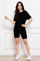 Round Neck Short Sleeve T-Shirt and Shorts Set Trandify deal