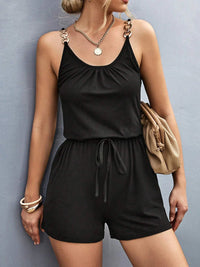 Flattering Scoop Neck Romper – Perfect for Summer & Travel Outfits