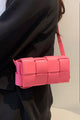Zenana Vegan Leather Woven Crossbody Bag Trandify deal