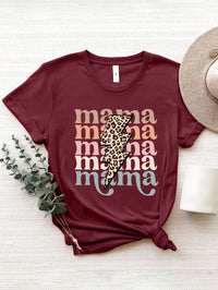 MAMA Round Neck Short Sleeve T-Shirt Trandify deal