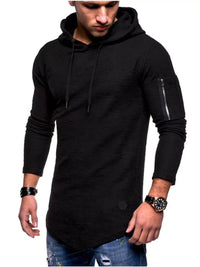 Men's Plus Size Slim Fit Hoodie | Long Sleeve Cotton Blend Pullover