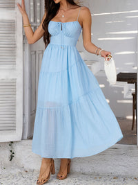 Boho Smocked Maxi Dress for Women – Summer Beach Dress – TrandifyDeal USA