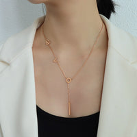 Titanium Steel Letter Necklace Trandify deal