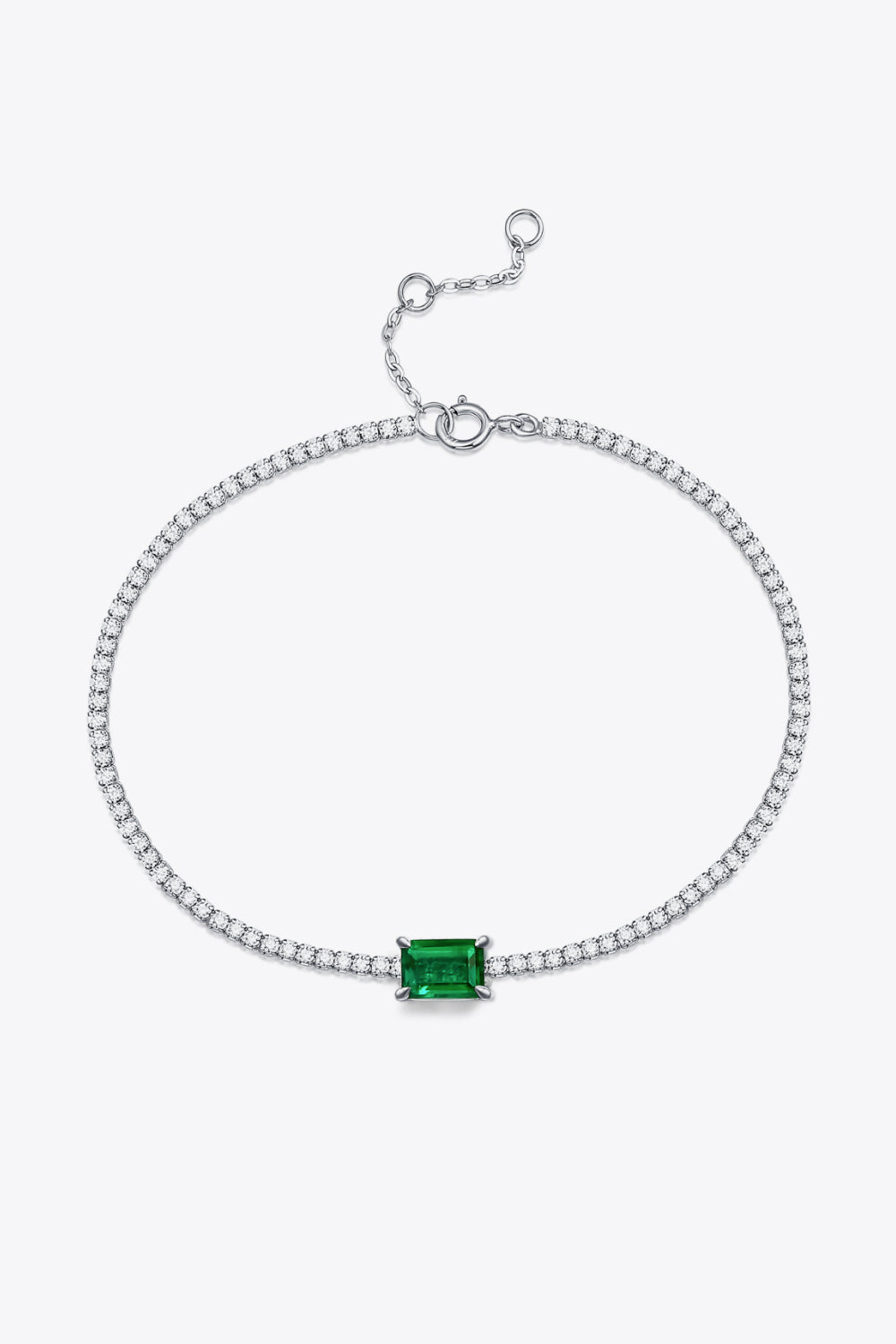 Adored 1 Carat Lab-Grown Emerald Bracelet Trandify Deal