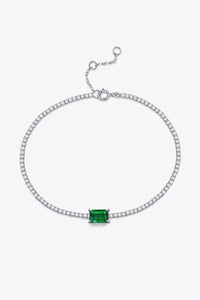 Adored 1 Carat Lab-Grown Emerald Bracelet Trandify Deal