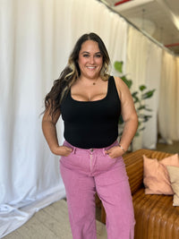 RFM Full Size High Rise Garment Dye Wide Leg  Jeans Trandify Deal
