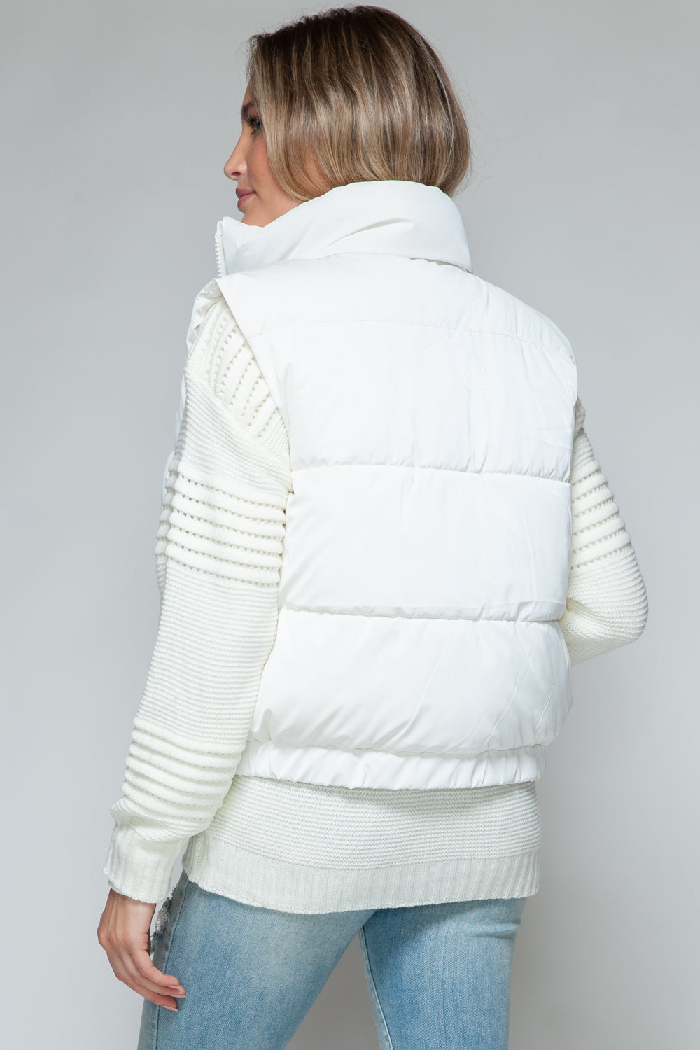 Snobbish Fine Fur Lining Quilted Vest Trandify Deal