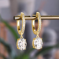 3 Carat Moissanite 925 Sterling Silver Earrings Trandify Deal