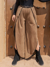 Plus Size Slit Wide Leg Pants Trandify deal