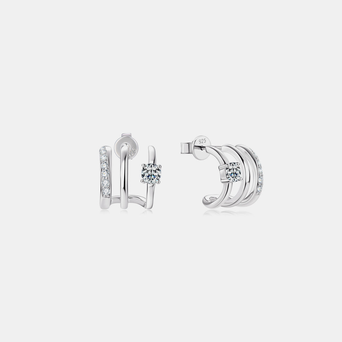 Moissanite 925 Sterling Silver Earrings Trandify deal