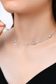 Moissanite 925 Sterling Silver Necklace Trandify Deal