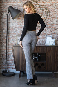Plus Size Flare Pants with Wide Waist – Casual & Office Wear Outfit