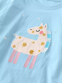 Unicorn Pajama Set for Girls - Long Sleeve Top & Pants