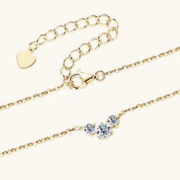 925 Sterling Silver Inlaid Moissanite Necklace Trandify Deal