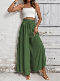 Tied High Waist Wide Leg Pants Trandify deal