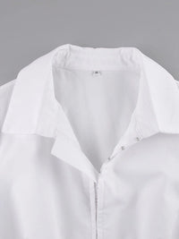 Petite women’s collared shirt dress – trendy fall fashion