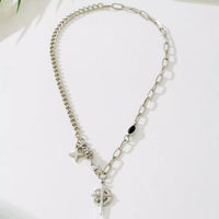 Dainty 18K Gold Cross Pendant Necklace for Women