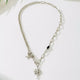 Dainty 18K Gold Cross Pendant Necklace for Women